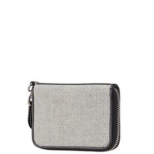 Burberry Wallet Horseferry Card Beige Leather Black Canvas